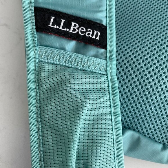 L.L.Bean Stowaway Sling Pack Polyester Zip Bag Soft Juniper Red Strap Sz OS NWOT - Picture 13 of 14